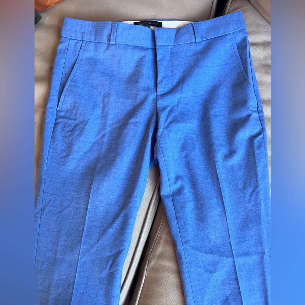 Vibrant blue Banana Republic slacks